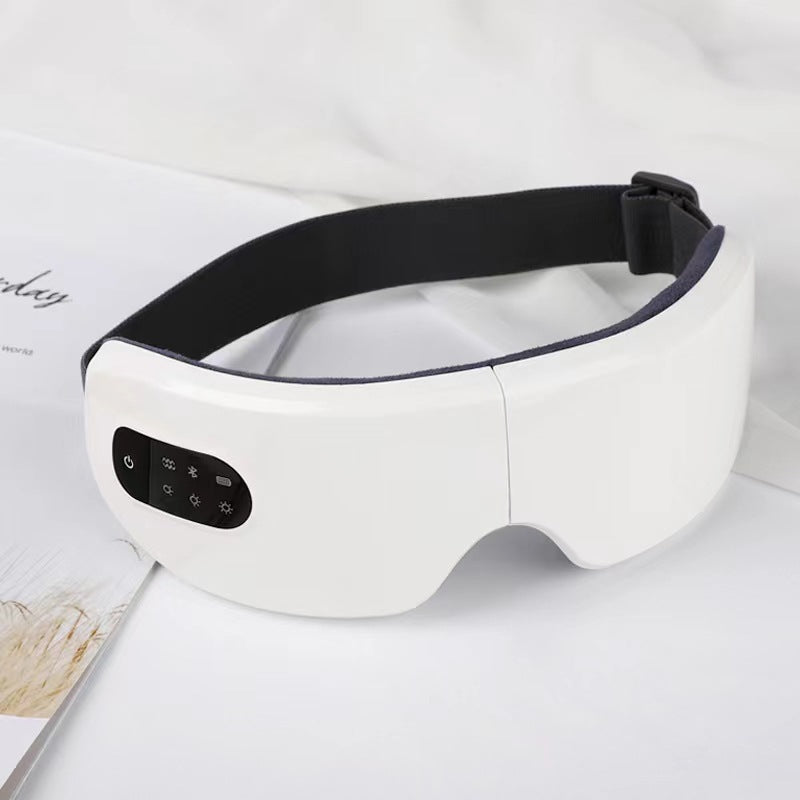 Bluetooth Heated Eye Massager — Warm Compress & Vibration Eye Mask for Screen Fatigue, Dry Eyes & Better Sleep