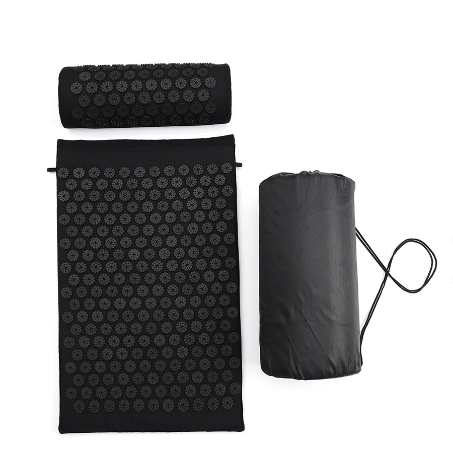 Acupressure Mat & Pillow Set — 230-Spike Massage Mat with Neck Pillow & Carry Bag for Back Pain, Tension & Deep Relaxation