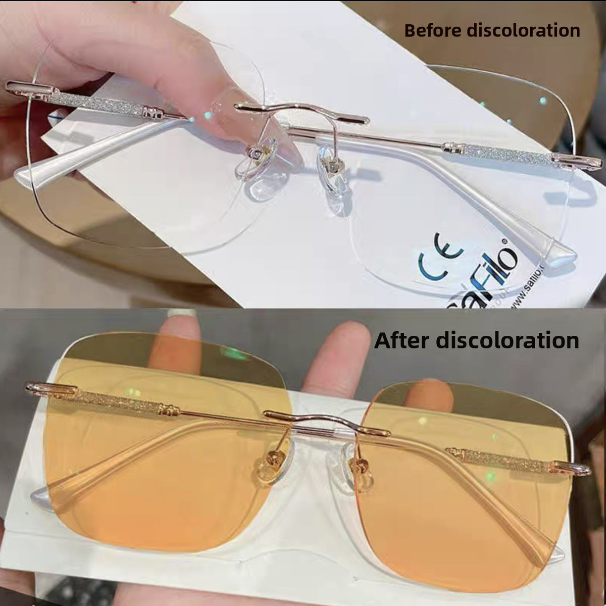 Anti Blue Light Rimless Glasses