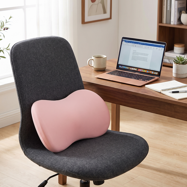 Memory Foam Lumbar Support Pillow — Ergonomic Waist Cushion for Bed, Couch & Car